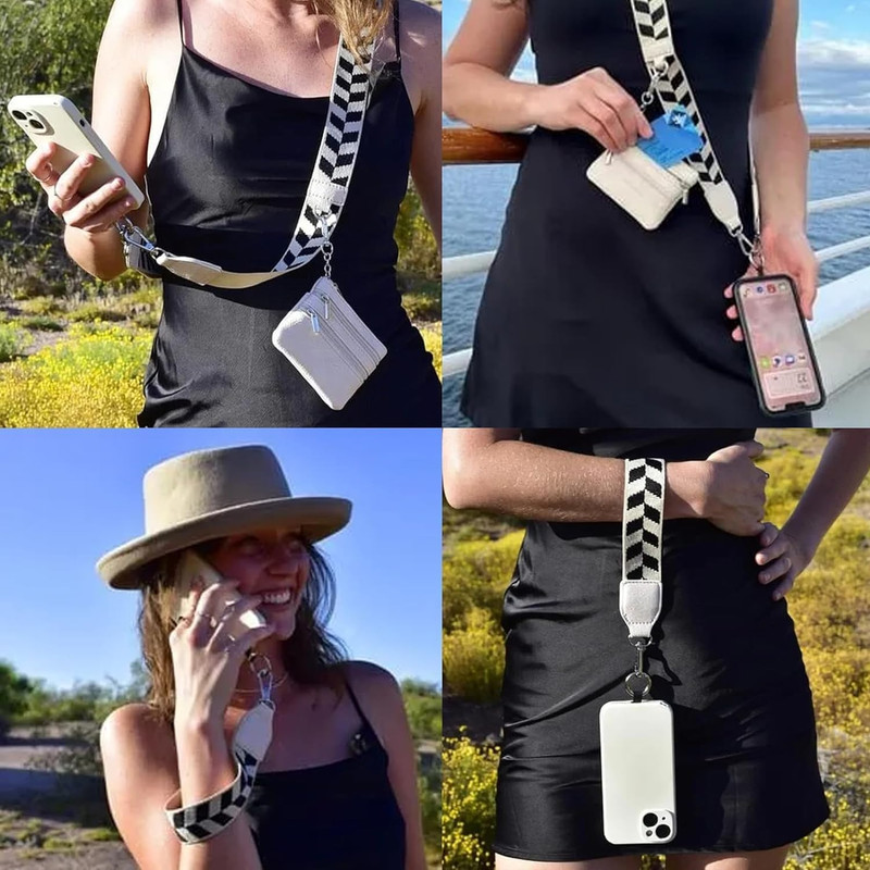 Clip and Go Strap for Phone with Wallet Crossbody,Clip and Go PhoneStrap with Wa gallery