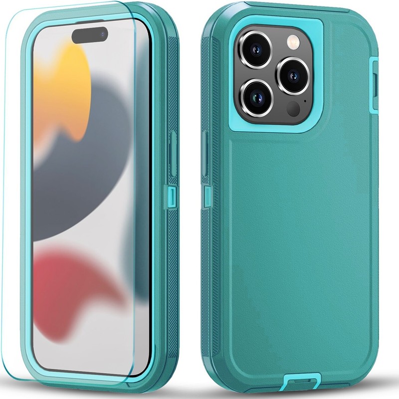For iPhone 12/12 Pro Max Case Phone Cover Shockproof Heavy Duty + Tempered Glass gallery