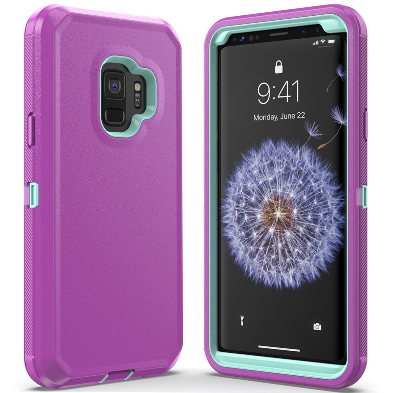 For Samsung Galaxy S9 Hard Case Rugged Phone Cover 3in1 Layers/ Screen Protector gallery