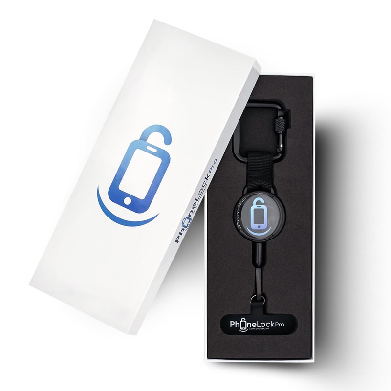 – Retractable Anti-Theft Holder with Belt Clip Durable Stainless Steel and Al…