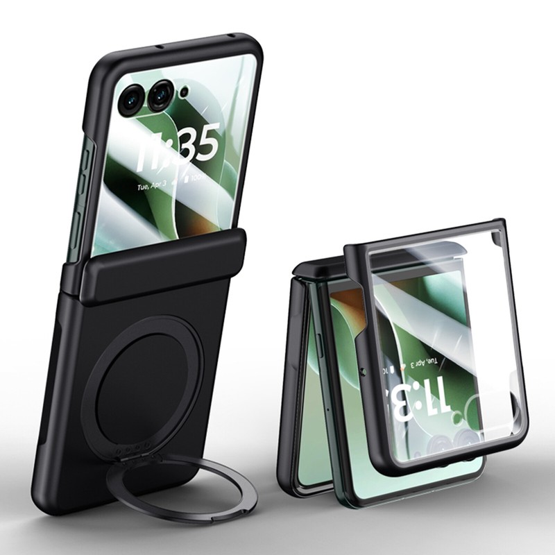 For Motorola Razr Ultra 2025/Razr 2024 Magnetic Hinge Case with Screen Protector