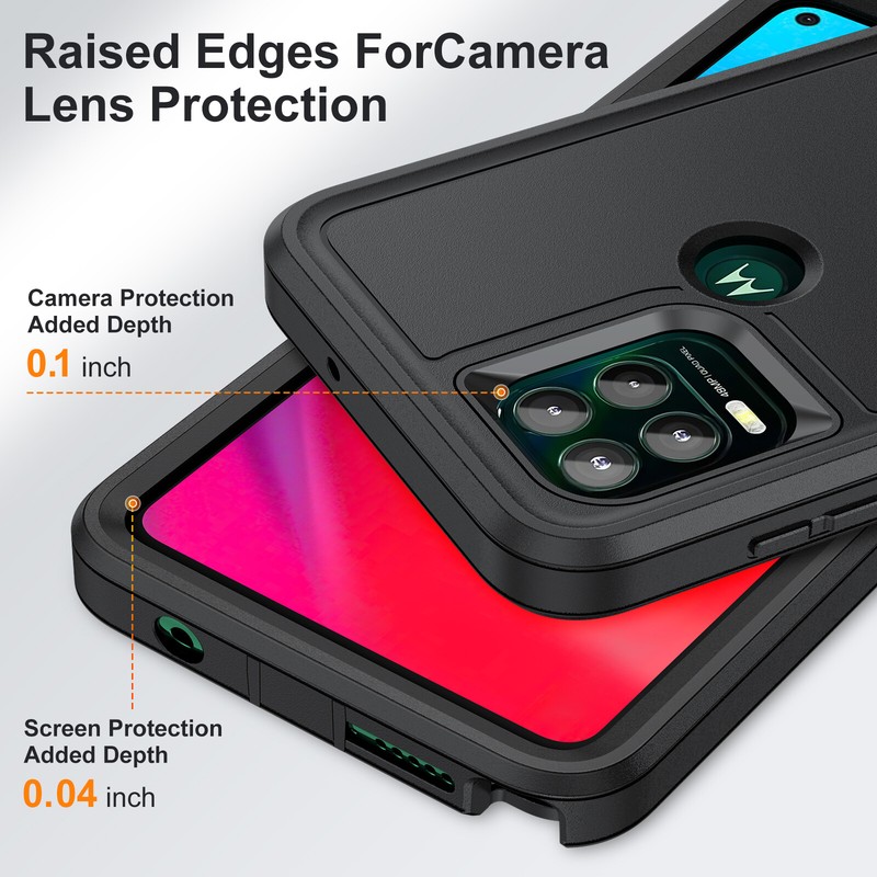 For Motorola G Power 2023/G Pure/Stylus 5G Hybrid Shockproof Rugged Hard PC Case gallery