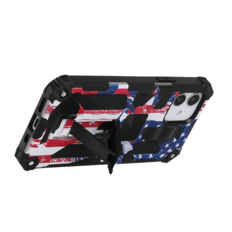 Machine Design Magnetic Kickstand Case Cover American Flag For iPhone 14 PRO MAX gallery