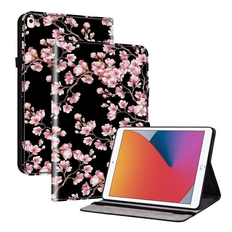 Flower Tiger Tablet Case For iPad 11 10 9 8 7 6 5 Mini 3 4 5 6 7 Pro Air 1 2