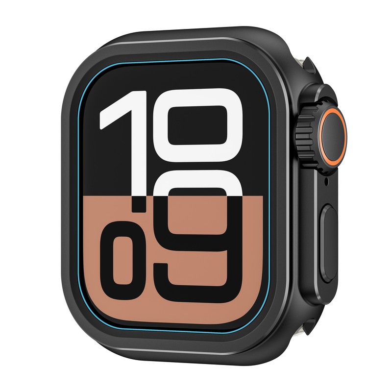 1-Pack Rugged Metal Bumper Case For iWatch Series 10 9 8 7 6 5 SE 46MM/45MM/44MM