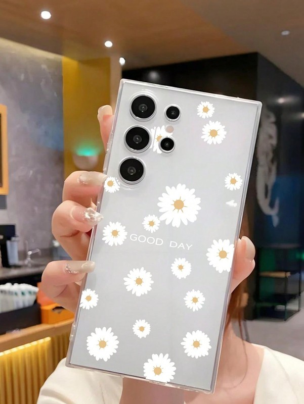 Multicolor Clear Floral Soft Phone Case For iPhone 12 & Galaxy A15 gallery