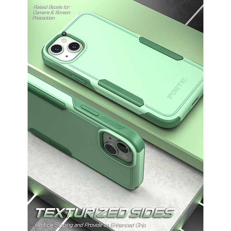 Poetic Neon Light Weight Slim Case For iPhone 15 Plus Tough Rugged Cover Mint