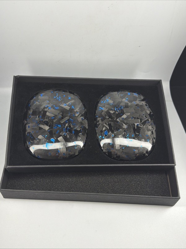 Real Carbon Fiber Case for AirPods Max (2024/2020) Forged Glossy Blue NEW