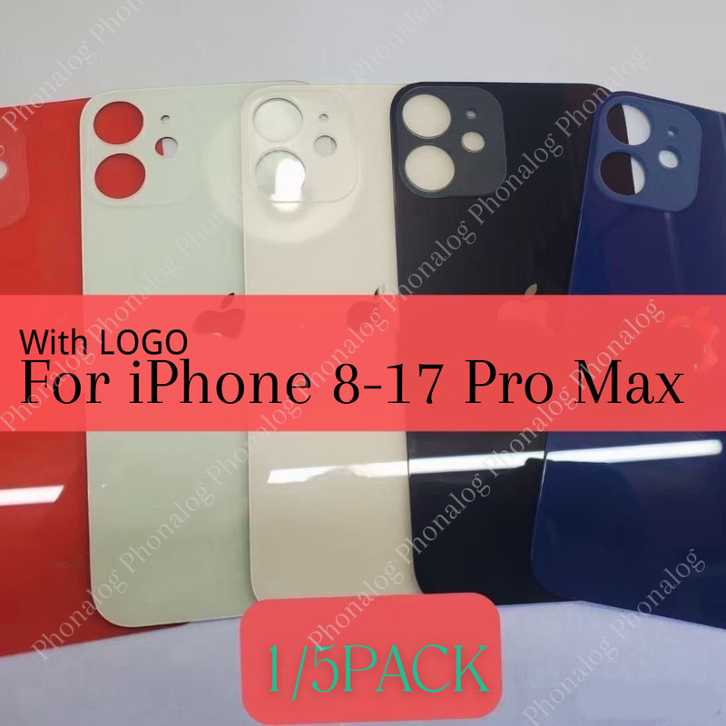 Lot Back Glass replacement Big Hole For iPhone 11 12 13 14 15 16 XR X Rear Cover