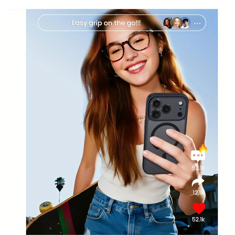 For iPhone 17 Pro Max Plus Matte Magnetic Shockproof Mag Safe Case Cover gallery