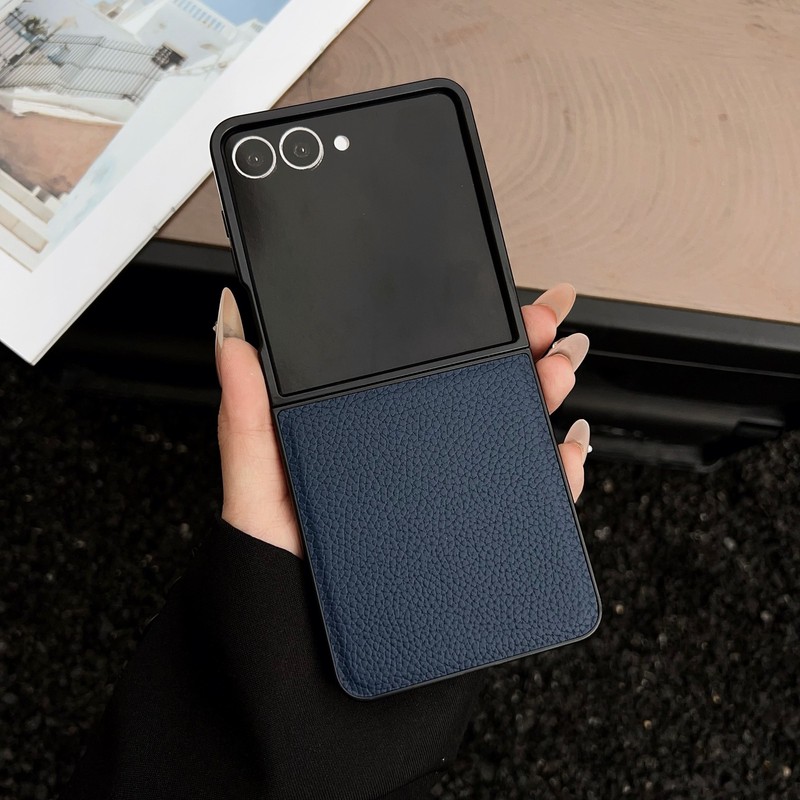 Slim Shockproof Leather Case For Samsung Galaxy Z Flip 7 6 5 4 3 Anti Drop Cover gallery