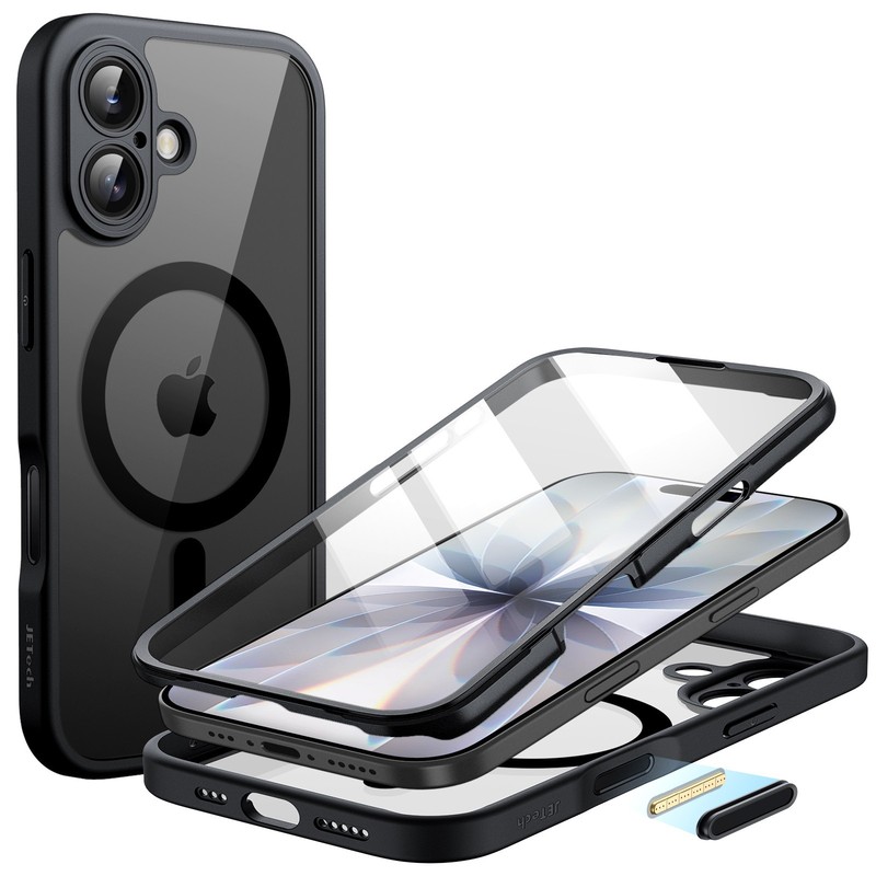 JETech 360 Degree Full Body Case for iPhone 17 6.3-Inch, Compatible with MagSafe
