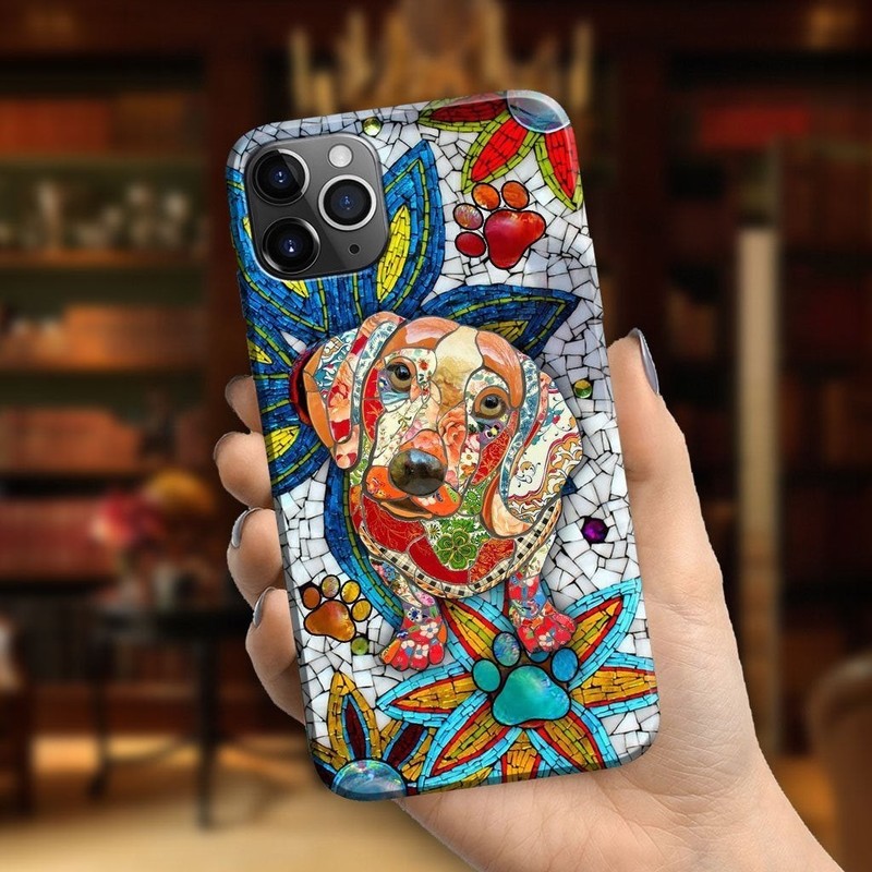 Love Dachshunds Ceramic Pattern Print Phone Case gallery