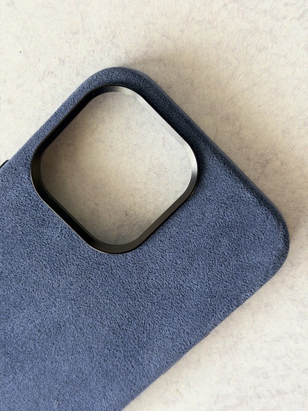 ALMA iPhone 13 Pro Max / 14 Pro Max MagSafe Suede Case Deep Blue Very Good