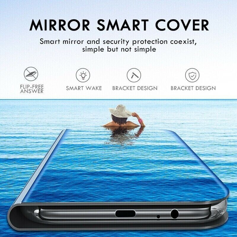 For SAMSUNG GALAXY A33 5G FLIP CASE SMART BOOK CLEAR VIEW MIRROR COVER STAND gallery