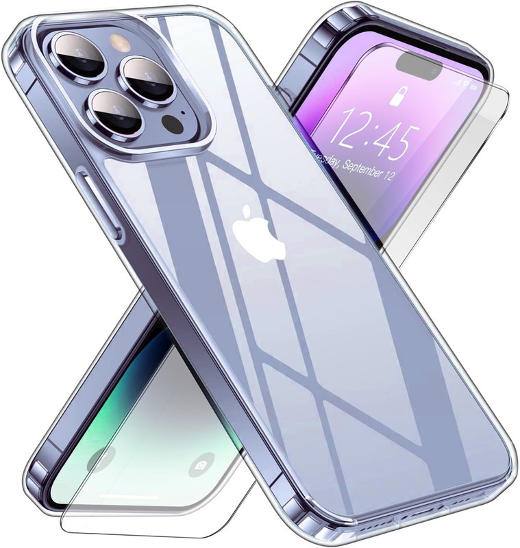 For iPhone 16 Pro Max/16 Pro/16/ 16 Plus Case Phone Cover +Tempered Glass