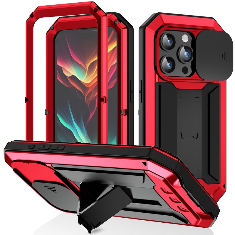 Case Built-in Screen Film Stand Slide Camera Cover For iPhone 16 ProMax/16e 2025 gallery