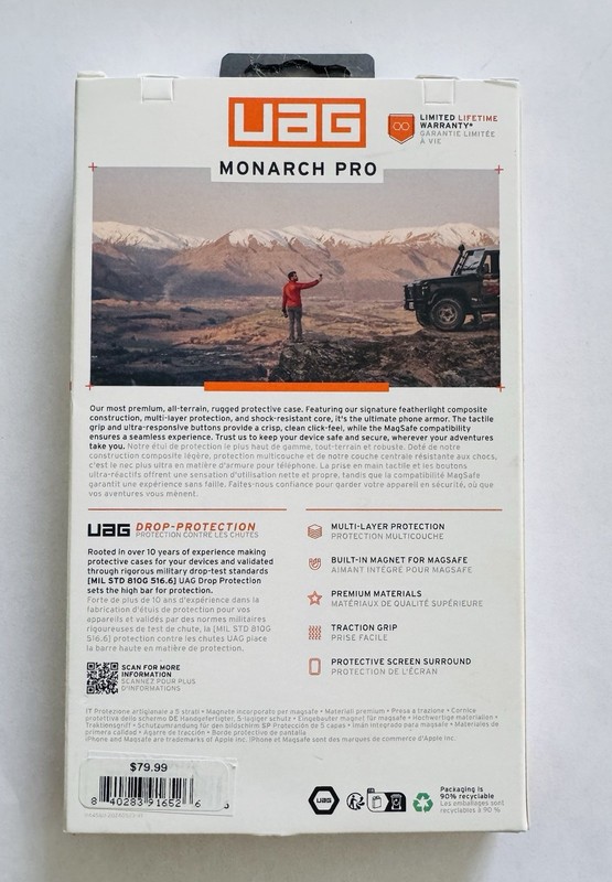 Lot 10 UAG Urban Armor Gear Monarch Pro Cases for Apple iPhone 16 Pro Black gallery