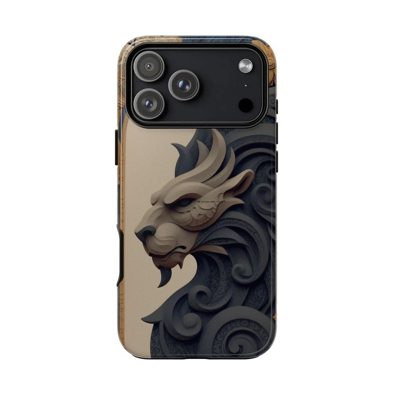 Samurai Woman Under Red Blood Moon Tough Case For iPhone 17 16 15 14 13 12