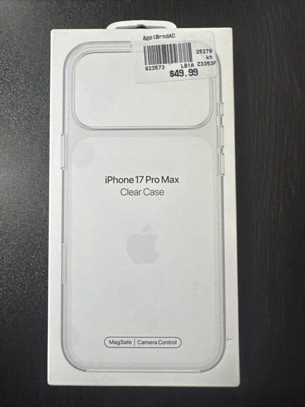 Apple iPhone 17 Pro Max Clear Case with MagSafe MagSafe and Camera Control: