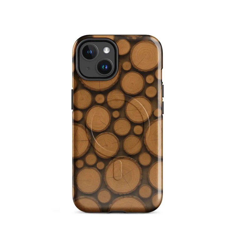 Wood Pattern MagSafe® tough case for iPhone®