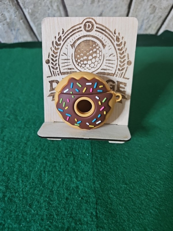 Chocolate Sprinkle Donut Airpod Case / Silicone / Brown/Tan