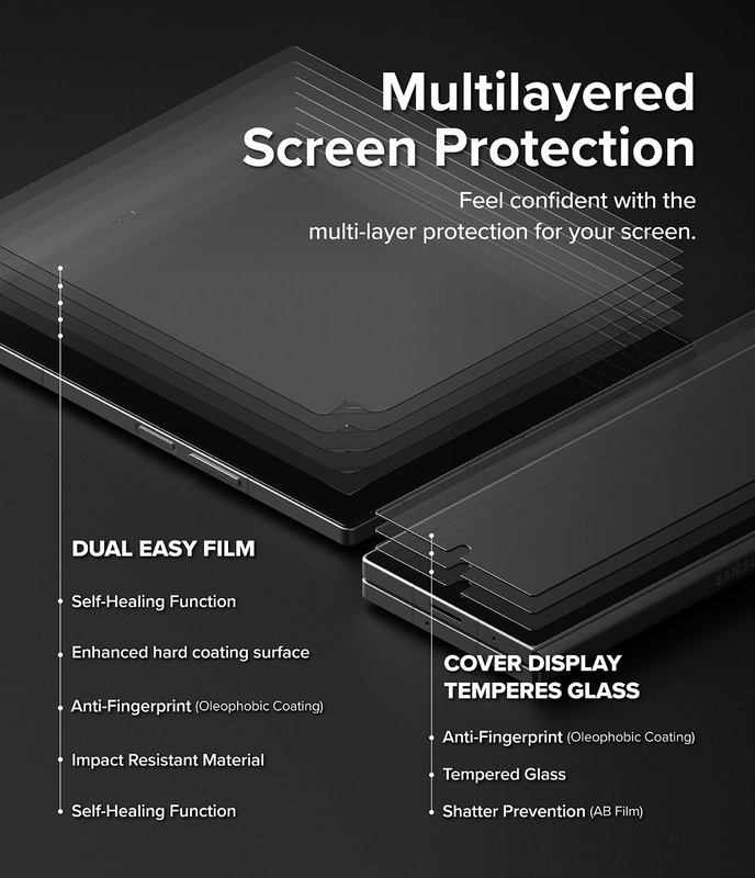 For Samsung Galaxy Z Fold 6 l Ringke [3-in-1 Protector] Hinge / Cover / Screen gallery