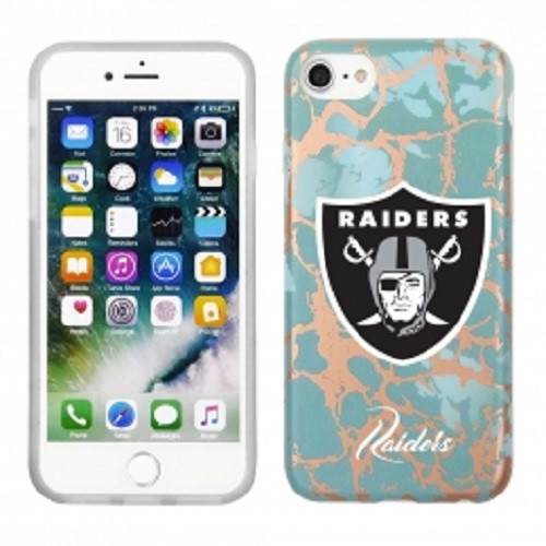 PBG NFL Las Vegas Raiders Marble Case for iPhone SE (2022-20) 8, 7, 6 & 6S