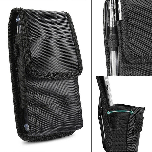 Vertical Cell Phone Holster Pouch Case Belt Clip For iPhone 15 Pro Max Samsung