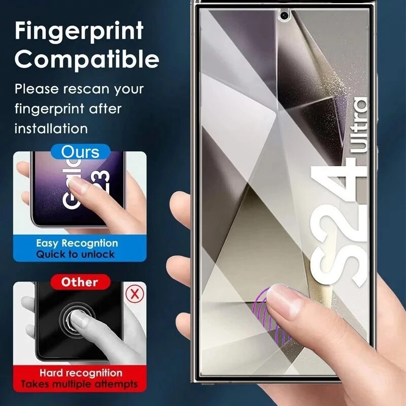 Silicone Phone Case & Screen Protector For Samsung Galaxy S22 S23 24 S25 Ultra gallery