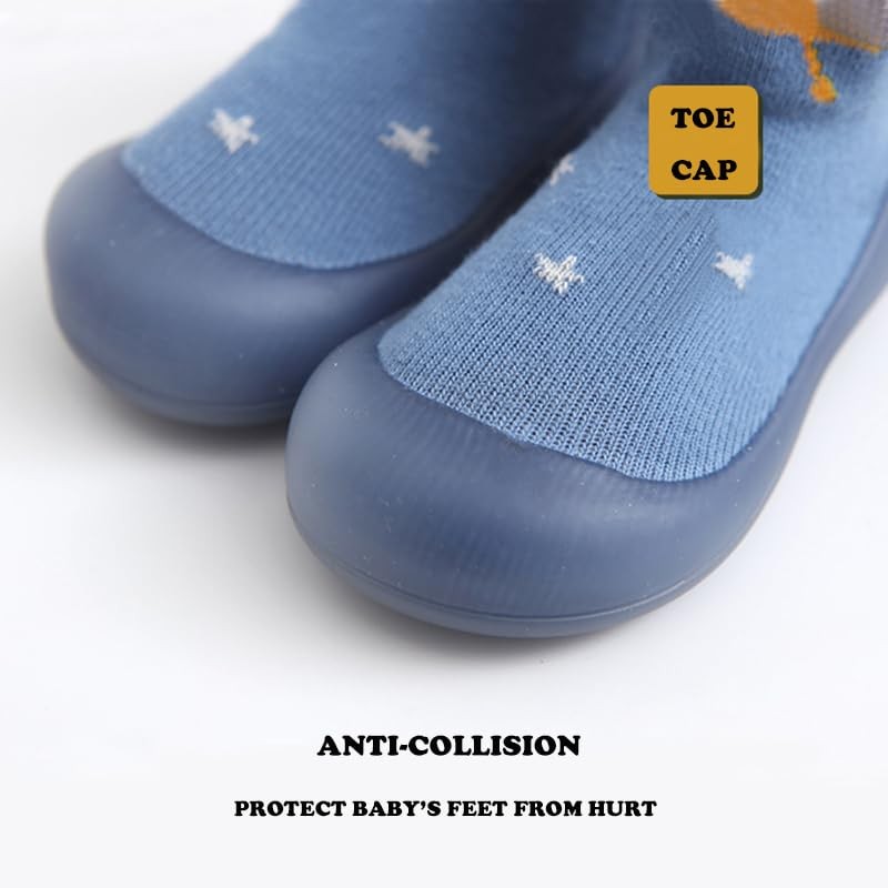 2 Pairs Baby Sock Shoes for Baby Boys Toddler Non Slip Walking Shoes Soft Rub... gallery