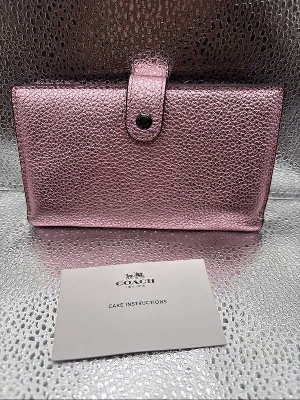Coach METALIC BLUSH Phone Wristlet