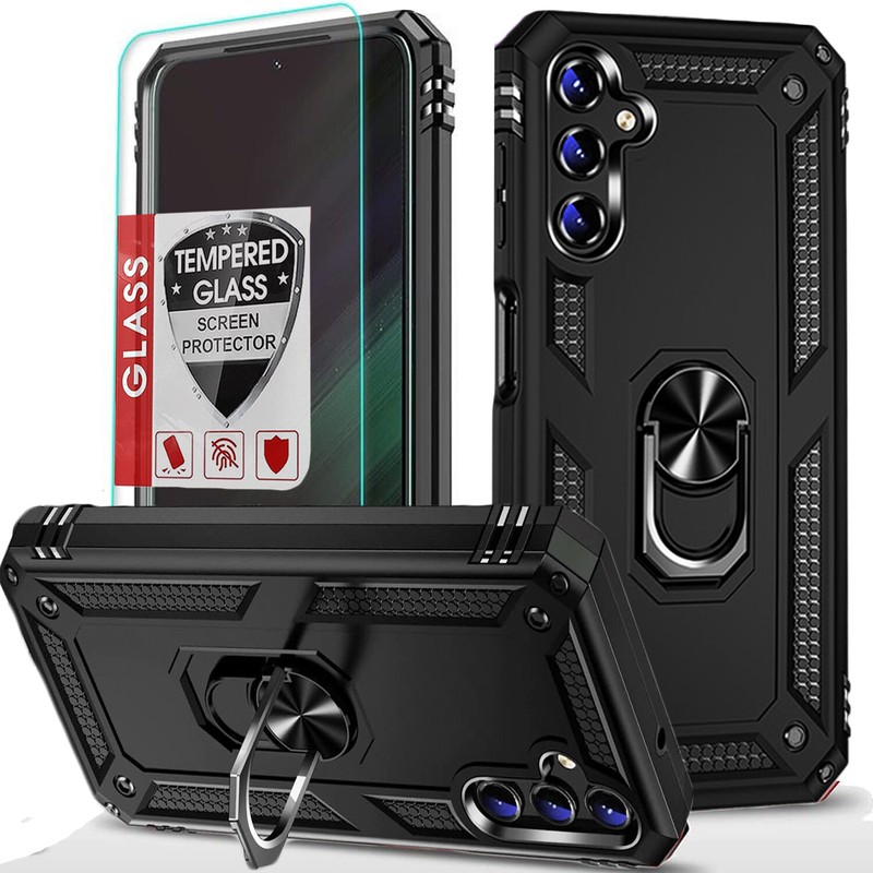 For Samsung Galaxy A25 5G Case Phone Shockproof Cover + Tempered Glass Protector gallery