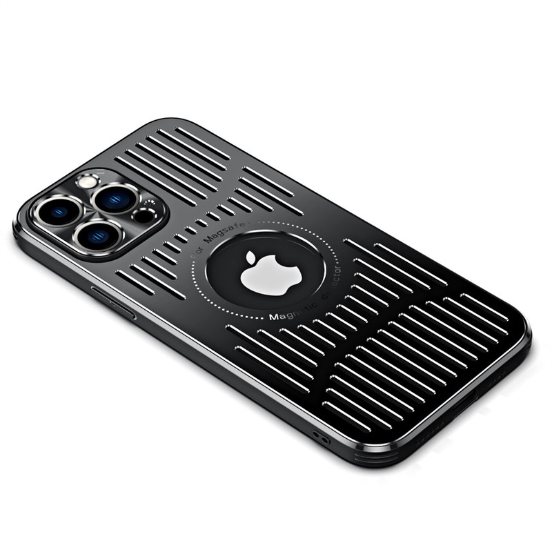 For iPhone 16 Pro Max 15 14 13 12 MagSafe Metal Shockproof Heat Dissipation Case