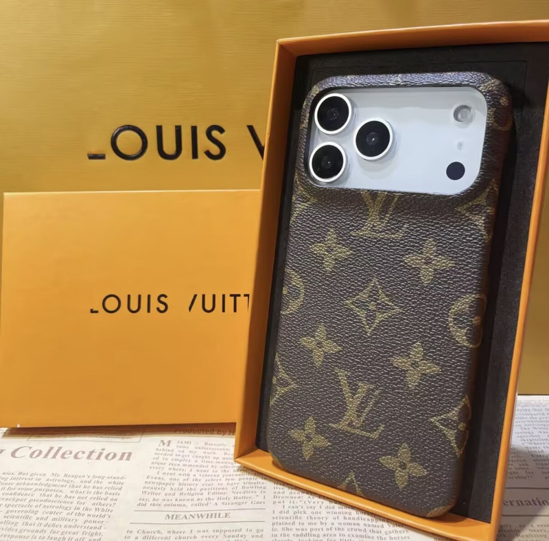 IPhone 17 16 PRO MAX Shockproof Cover | Leather Design Phone Case | Gift Box