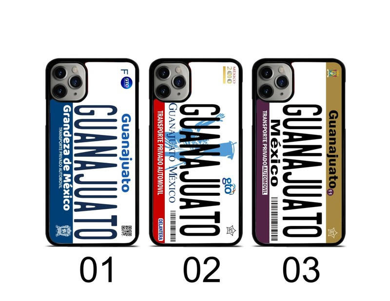MEXICO PLACA BUMPER PHONE CASE/ GUANAJUATO STATE/ FUNDA CELULAR GUANAJUATO