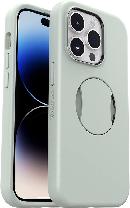 OtterBox OtterGrip SYMMETRY SERIES Case for iPhone 14 Pro – Chill Out (Green)