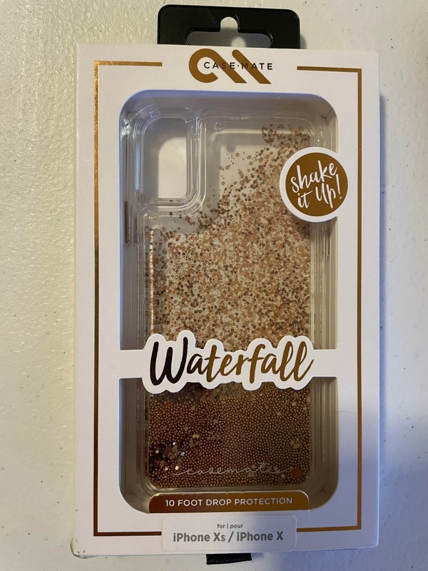 Case-Mate TWINKLE Case for Apple iPhone X/XS – Clear-Gold