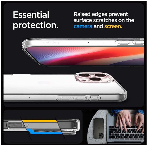 Spigen Liquid Crystal Clear Case for iPhone 16 Pro Max (6.9-inch, 2024 edition) gallery