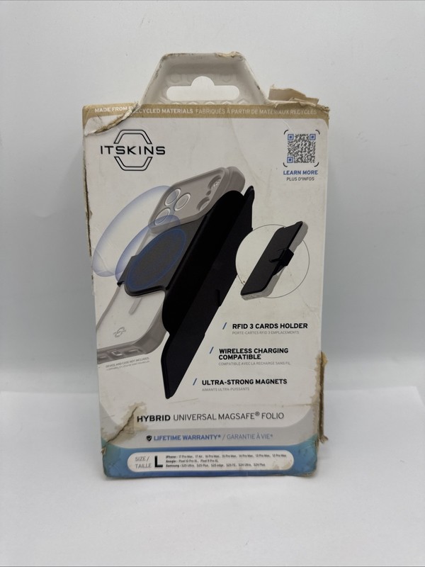 Itskins Hybrid Universal MagSafe Folio Large For iPhone Pro Max 17 S25 Ultra