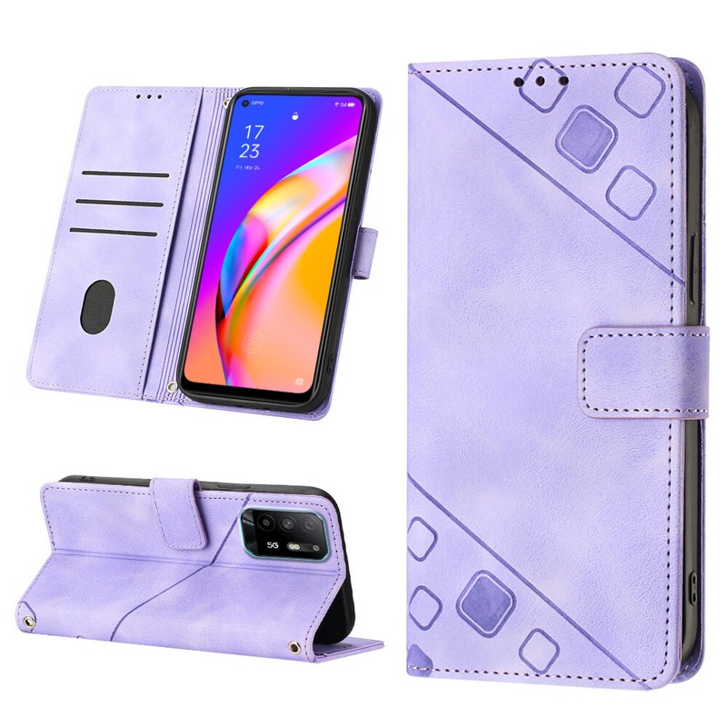 Protector Case For OPPO F19 PRO Phone Leather Flip Cover Patterned