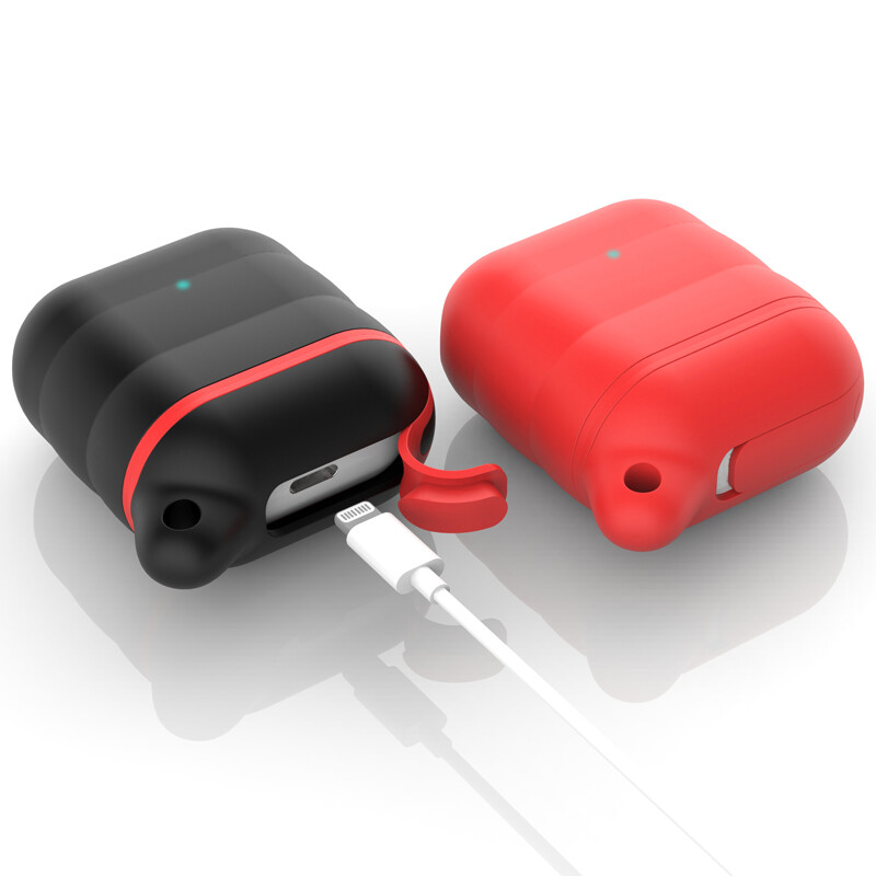 AirPods Waterproof Case Cover For Apple Airpods 1 & 2 with Hook Top Quality gallery