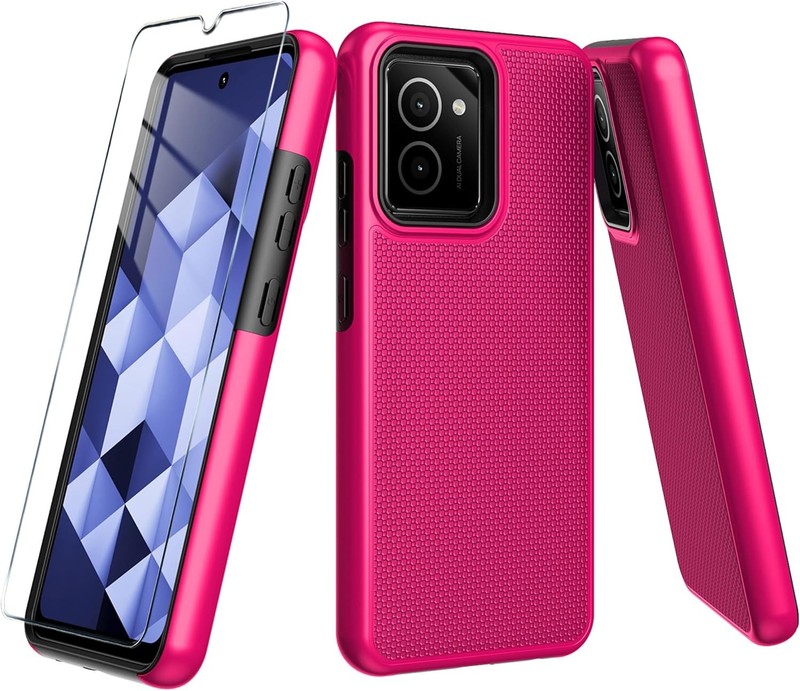 Heavy Duty Phone Case for HMD Vibe Built-in 9H Tempered Glass Screen Protector