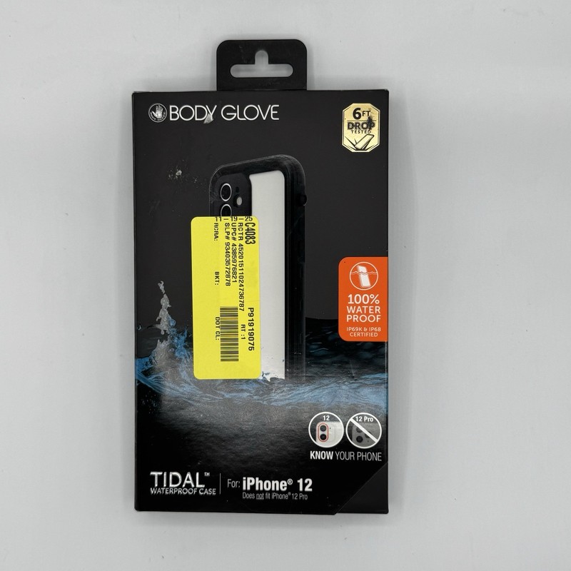 Body Glove Tidal Waterproof Phone Case for iPhone 12 – Black/Clear