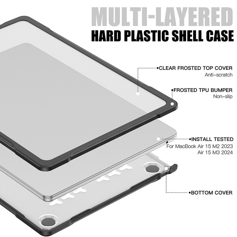 Hard Case Cover Shell for Macbook 2009-2023 Air Pro 11"13" 14" 15"16" M gallery