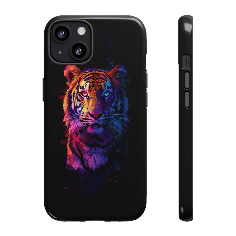 Neon Digital Bengal Tiger – Phone Cover Case for iPhone | Galaxy | Pixel