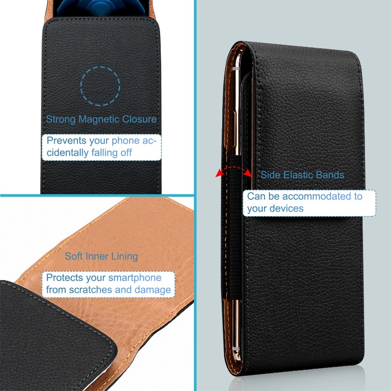Men Cell Phone Belt Pack Bag Loop Waist Holster Pouch Case​ Leather Wallet Cover gallery