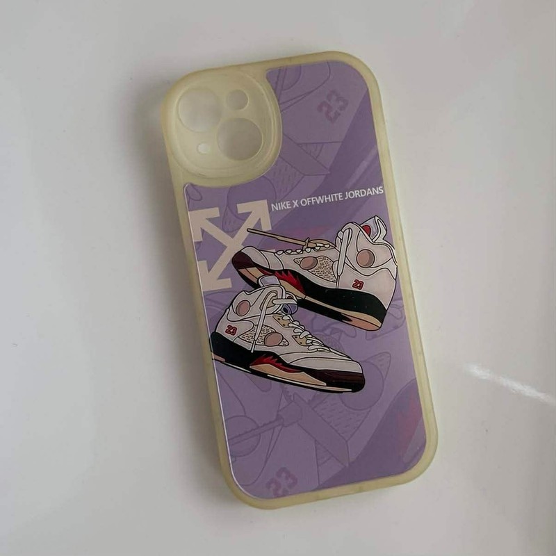 iPhone 14 Plus Nike X Off-White Jordan Case – Purple