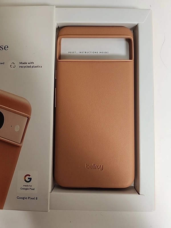 GENUINE Bellroy Leather Case For Google Pixel 8 - Terracotta - BRAND NEW gallery