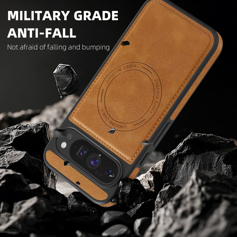 For Google Pixel 10 Pro XL/9A/9/8 Pro Shockproof PU Leather Case Mag Safe Cover gallery